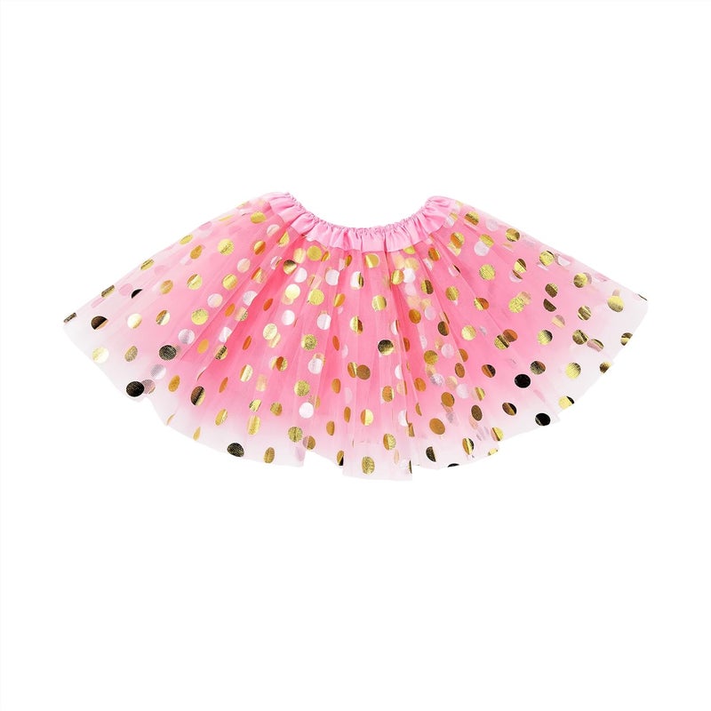 Zando Tutu for Toddler Girls Kids 4 Layers 2-8 Years Halloween Princess Dress up Soft Puffy Tulle Birthday Dance Skirt - Image 1